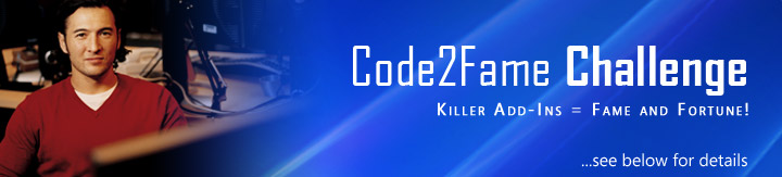 Code2Fame Challenge — Killer Add-Ins = Fame and Fortune!